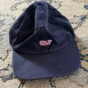 Vineyard Vines Dark Blue Cap with White Embroidery